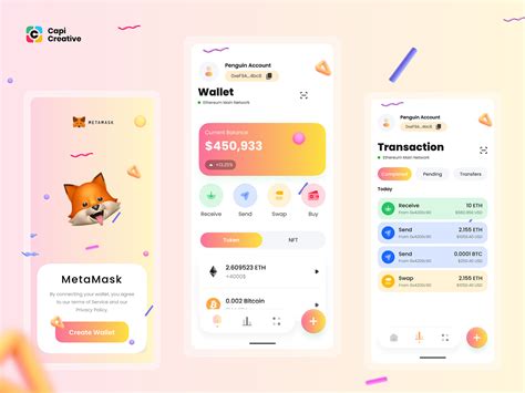 MetaMask Wallet - Mobile App Redesign Concept by Capi Product on Dribbble