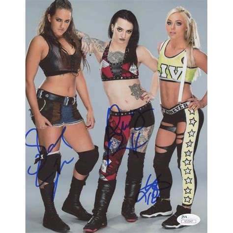 Ruby Riott, Liv Morgan, & Sarah Logan Signed WWE "The Riot Squad" 8x10 ...