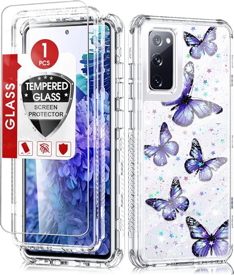 Leyi For Samsung Galaxy S20 Fe 5g Case Bling Glitter Clear