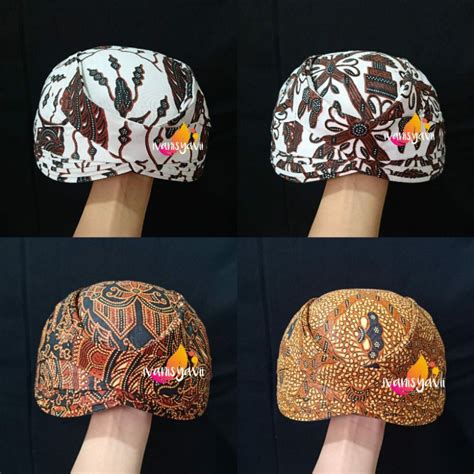 Jual Blangkon Sunda Motif Batik Jarik Motif Lengkap Shopee Indonesia