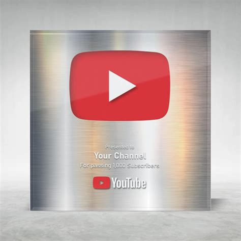 Custom Play Buttom Awards Youtube TikTok Spotify Social Media Award