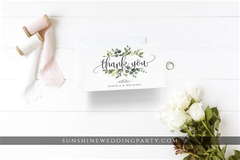 Thank You Note Template Wedding