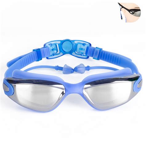 Durable Adult Waterproof Swimming Goggles Anti Fog Uv Protection Hd