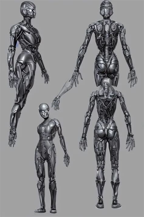 Symmetry Full Body Female Human Anatomy Concept Stable Diffusion