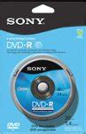 Best Buy Sony DVD Recordable Media DVD R 1 40 GB 10 Pack Spindle Blue