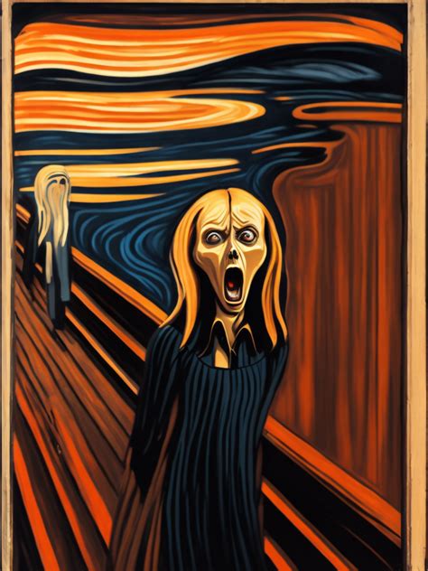 Premium Free Ai Images The Scream Edvard Munch Real Life