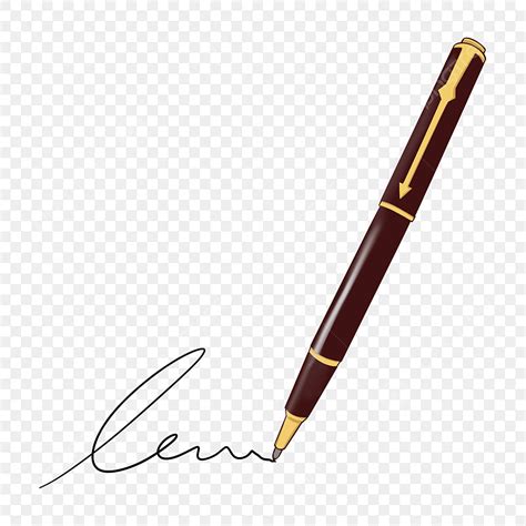 Fountain Pen PNG Picture, Dark Red Signature Pen Fountain Pen Water Based Pen Free Material ...