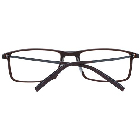 Porsche Design Mens Glasses Optical Frame Brown Rectangle P8384 D 55