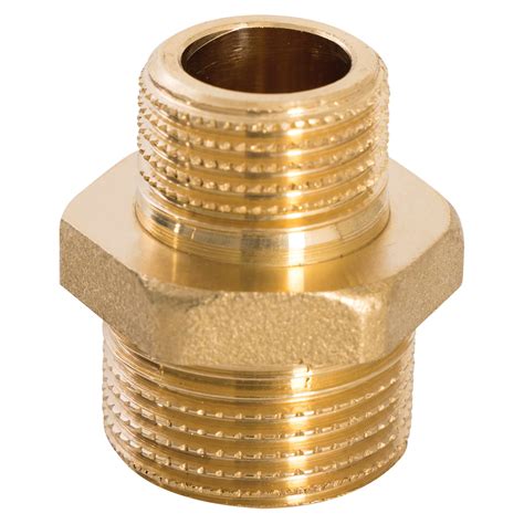 NIPPLE RIDOTTO PATTARONI OTTONE GIALLO 1x3 4