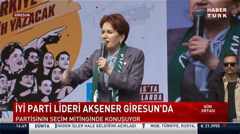 İYİ Parti lideri Meral Akşener Giresun da Video