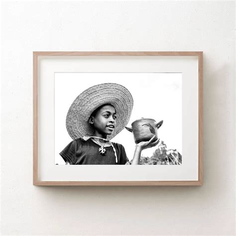 African American Art Kitchen Wall Art Print Black And White