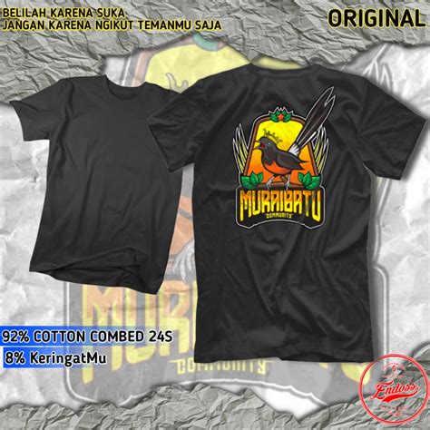 Jual Kaos Pecinta Murai Batu Kaos Burung Kicau Mania Murai Batu New