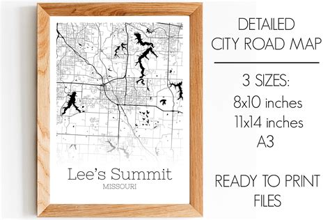 Lee's Summit Missouri City Map Graphic by SVGExpress · Creative Fabrica