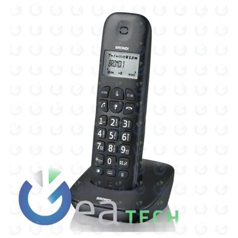 BRONDI GALA TÉLÉPHONE sans Fils Fonction Simil Cuir Dect Écran Grand