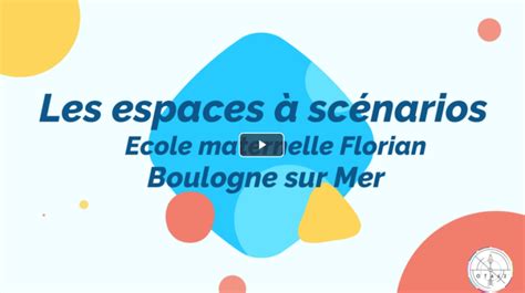 OTA62 Des espaces à scénarios à lécole maternelle Espace 62 La