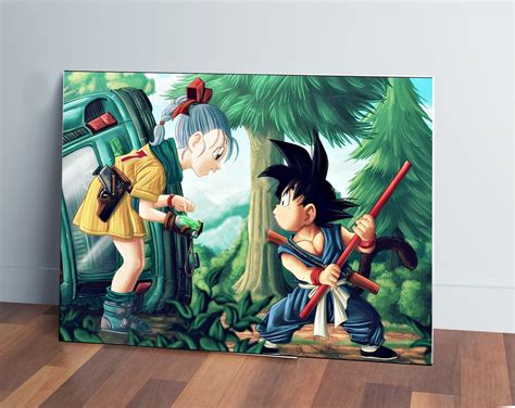 Cuadro 259 Goku Dragon Ball Bulma 3040 Mdf Memoestampados Memo