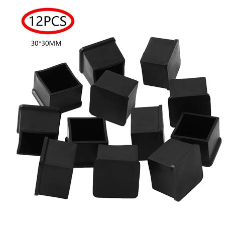 Pc Square Rubber Feet Cups Table Chair Leg Prote Grandado