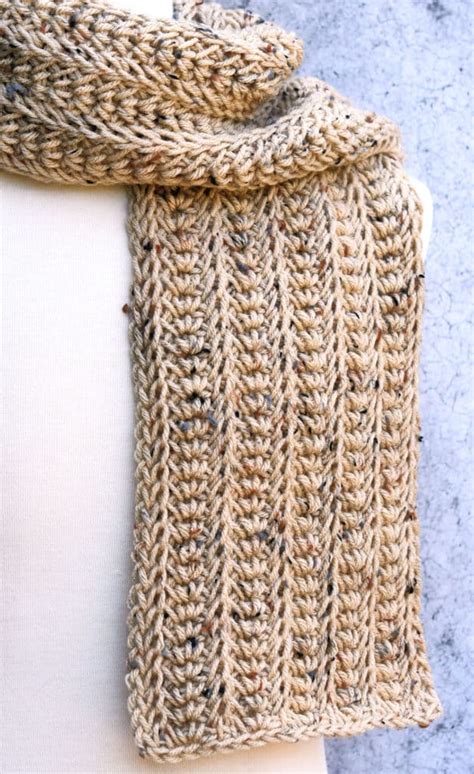 Tunisian Crochet Scarf Pattern For Men Make It Crochet