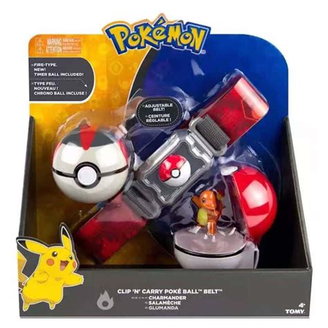 The Pokemon Pikachu And Poke Ball Toys Are In Their Packaging