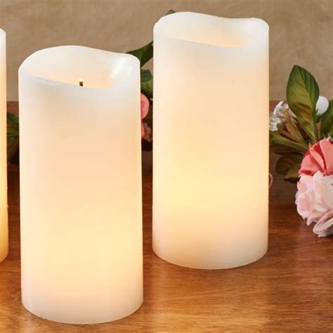 Shama Vanilla Scented Led Candle Set With Batteries