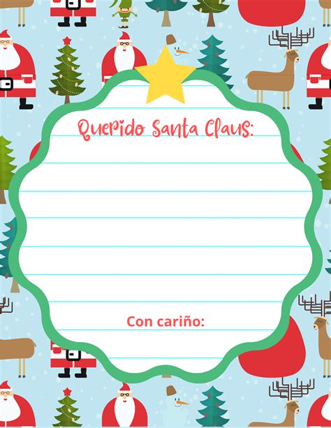 Carta Para Santa Claus Imprimible Gratis Poder Mam