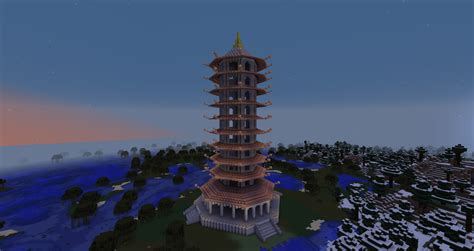 Minecraft Porcelain Tower Of Nanjing By Minecraftarchitect90 On