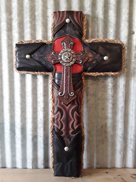 Handcrafted Western Cross Etsy