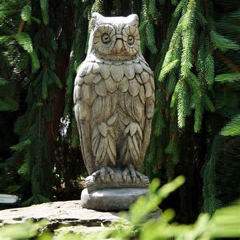 Owl Outdoor Concrete Garden Statue Garden Statues Outdoor Garden