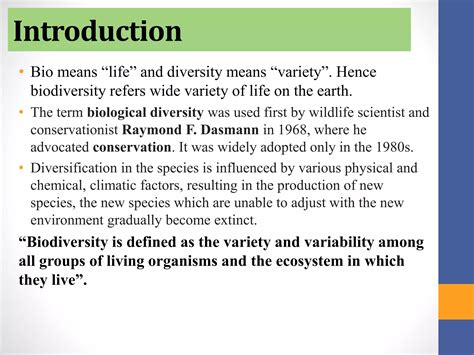 Biodiversity And Its Conservation Methods Ppt