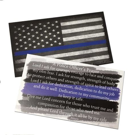 Police Officer's Prayer Cards | Police Gifts | Law Enforcement Gifts ...