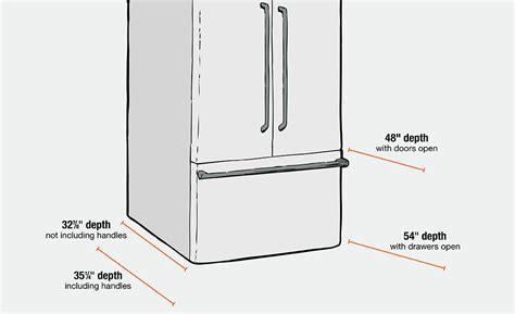 Standard Depth Of A Refrigerator at Jason Wise blog