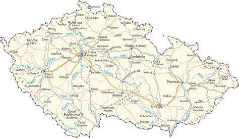 Map Of Czech Republic Czechia Gis Geography