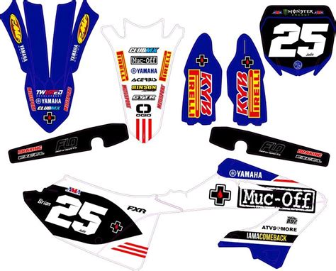 Kit déco Semi perso yamaha YZ 125 250 2022 2023 2024 RD2Shop