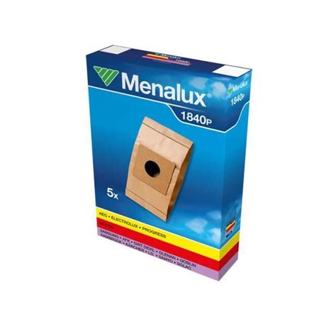 Menalux Sacs Pour Aspirateur 1840p Pour Aspirateurs Electrolux Aeg