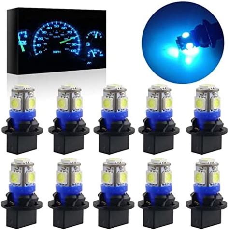 Glofe T Dash Instrument Ice Blue Led Light Bulbs Bright Panel