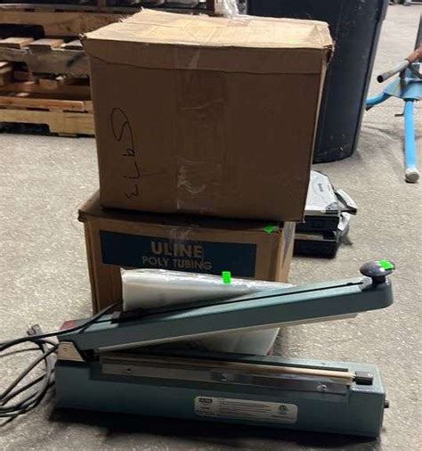 Uline Impulse Sealer And Two Boxes Poly Tubing 10x1500ft Metzger