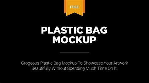 Free Plastic Bag Mockup :: Behance