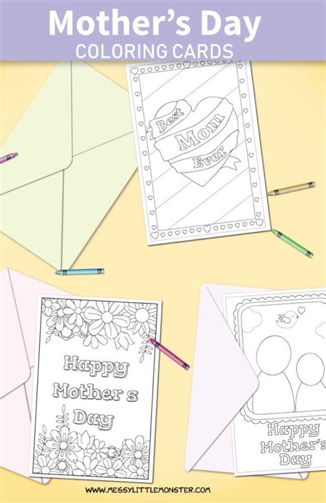 Printable mother s day cards to color – Artofit