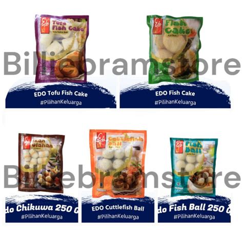jual edo seafood fish ballchikuwatofucuttle fish cake gram bakso