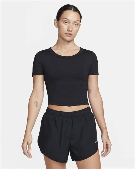 Top De Manga Curta Dri Fit Nike One Fitted Para Mulher Nike Pt