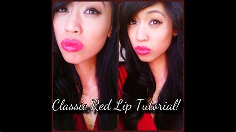 Classic Red Lip Makeup Tutorial Youtube