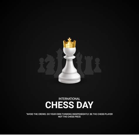 Premium Vector International Chess Day Premium Vector