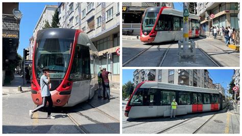 Bağcılar da tramvay raydan çıktı