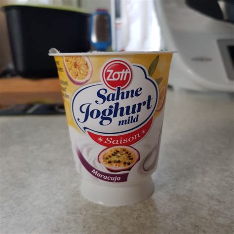 Zott Sahne Joghurt Maracuja Kalorien Neue Produkte Fddb