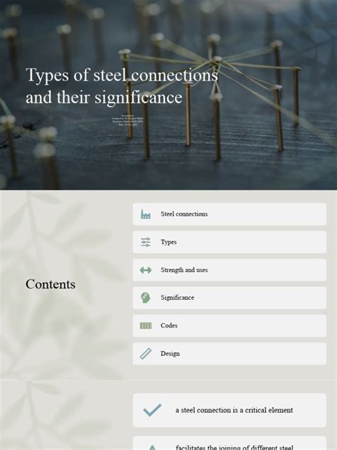 Types of Steel Connections and Their Significance | PDF | Beam ...