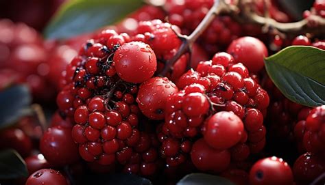 Premium AI Image Freshness Of Nature Bounty Ripe Berries Healthy