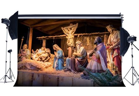 Buy Wofawofa Birth Of Jesus Backdrop 5X3FT Vinyl Nativity Story