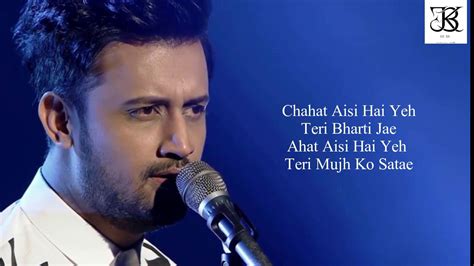 AADAT SONG LYRICS ATIF ASLAM ACOUSTIC LYRICS YouTube