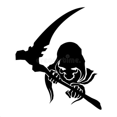 Reaper silhouette stock illustration. Illustration of grimm - 93838350