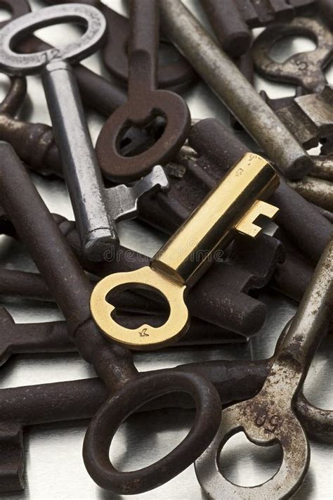 A Pile Of Antique Keys Stock Photo Image Of Rust Safe 61870898